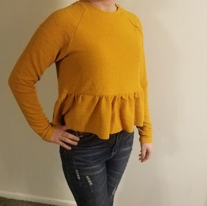 Mustard yellow blouse